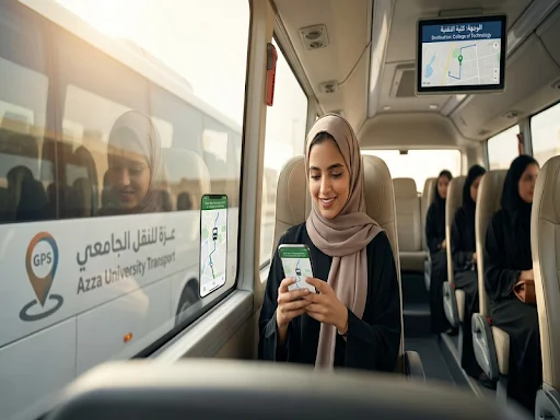 تتبع باص كلية التقنية GPS