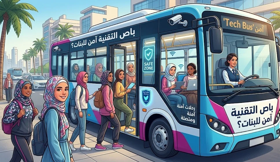 هل باص التقنية آمن للبنات