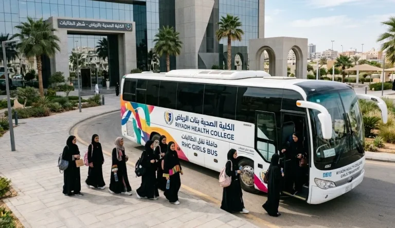 باص الكلية الصحية بنات الرياض
