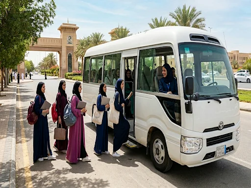نقل طالبات من الروضة الرياض